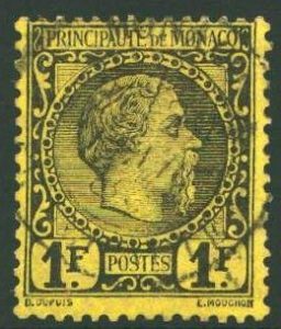 1885 Monaco Carlo III 1 Franco