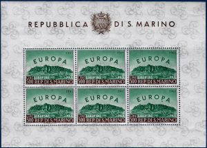 Foglietto Europa 1961