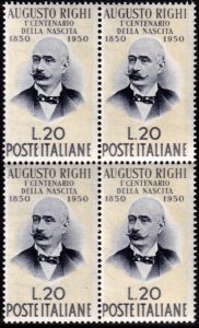 1959 Righi quartina MNH