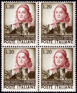 1951 Il Perugino quartina MNH
