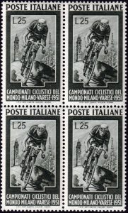 1951 Ciclismo quartina nuova MNH
