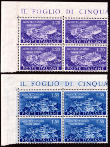 1951 Montecassino quartine MNH