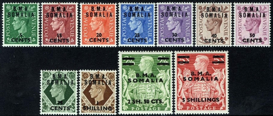 BMA Somalia 1948 - nn.10/20 nuovi (MNH)