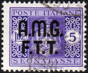 1947 - Segnatasse Lire 5 senza filigrana - usato