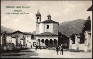 1913 - Mandello (Lago di Como) - Santuario della Madonna del Fiume viaggiata (formato piccolo)