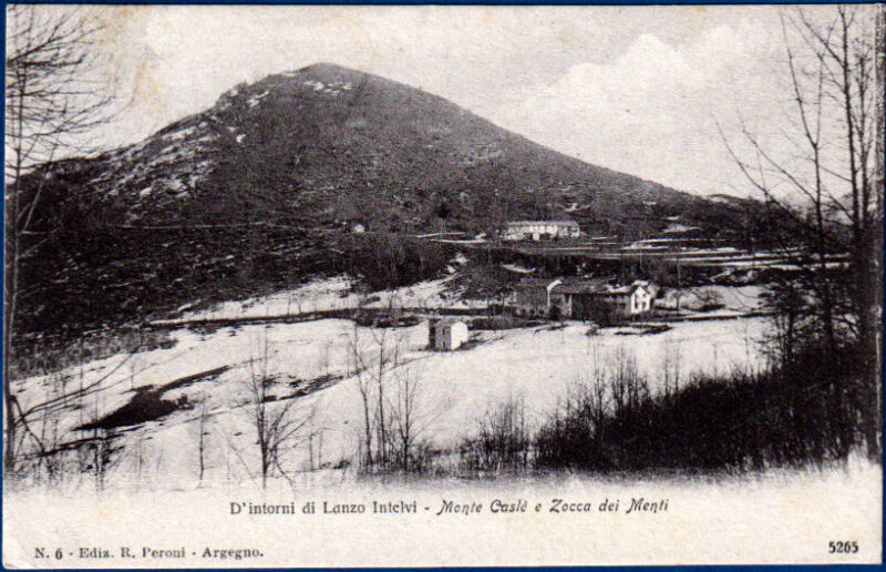 1906 - D'intorni di lanzo Intelvi - Monte Caslè e Zocca dei Menti - viaggiata (formato piccolo)