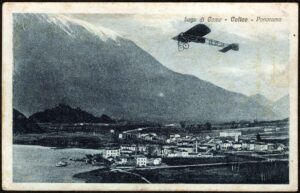 1927 - Lago di Como - Colico (LC) - Panorama - viaggiata (formato piccolo)