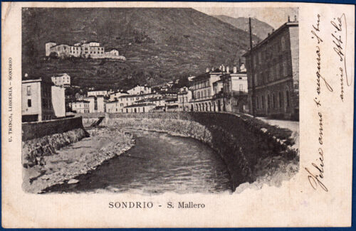 1901 Sondrio S.Mallero viaggiata