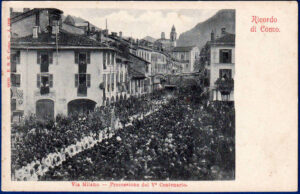 Ricordo di Como - Via Milano - Processione del V° Centenario