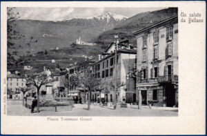 Un saluto da Bellano (LC) - Piazza Tommaso Grossi - nuova (formato piccolo)