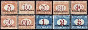 1920 - Somalia - Segnatasse MNH Diena