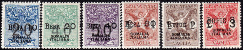 1924 Somalia segnatasse vaglia MNH nn.1/6