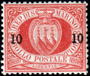 San marino 1892 Stemma cent.10-10 MNH