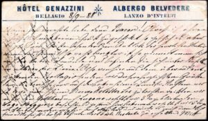 1888 - Albergo Belvedere - Lanzo d'Intelvi (Co)
