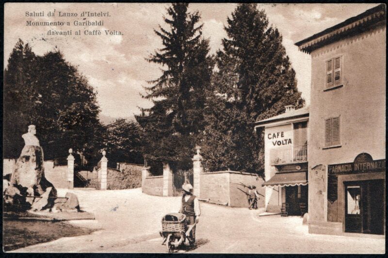 1914 - Saluti da Lanzo d'Intelvi (Co) - Monumento a Garibaldi