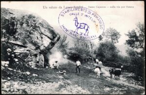 1908 - Un saluto da Lanzo Intelvi (Co) - Sasso Capanna - viaggiata