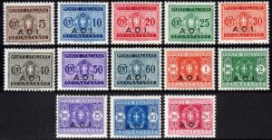 AOI Segnatasse nuovi MNH