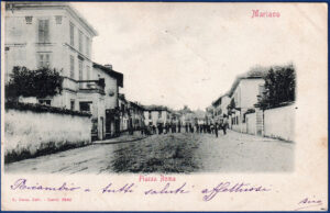 1901 - Mariano Comense (Co) - Piazza Roma - viaggiata - (formato piccolo)