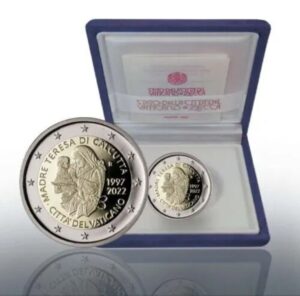 Vaticano 2022 - 2 € "25° Anniversario della morte di Madre Teresa di Calcutta" - Proof