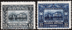 1910/14 - Eritrea - Soggetti Africani - Alti Valori - nuovi (MNH) - Sassone nn.36/37 - Certificato Carraro