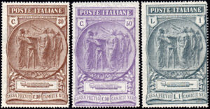 Regno d'Italia -1923 - Camicie Nere - serie completa nuova (MNH) - Sassone nn.147/149