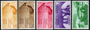 1935 - Regno - Bellini - serie di Posta Aerea nuova (MNH) - Sassone A90/A94