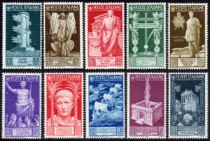 1937 - Regno - Augusto - Posta Ordinaria nuova (MNH) - Sassone nn.416/425