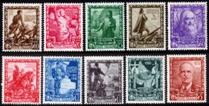 1938 - Regno - Proclamazione dell'Impero - Posta Ordinaria nuova (MNH) - Sassone nn.439/448