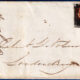 1840 - Gran Bregna - Penny Black "lettere "N-C" - su busta - Certificato Toselli e Diena