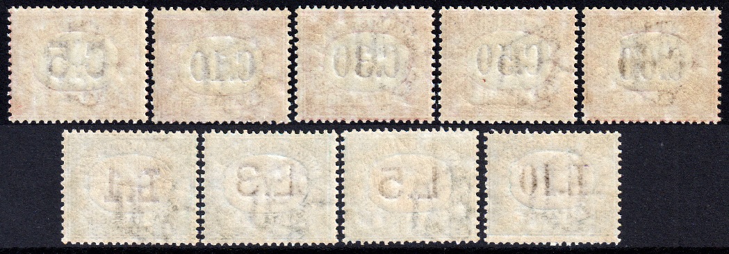 San Marino -1924 - Segnatasse - Serie completa nuova (MNH) - Sassone nn.10/18 - Certificato Bolaffi - immagine 2