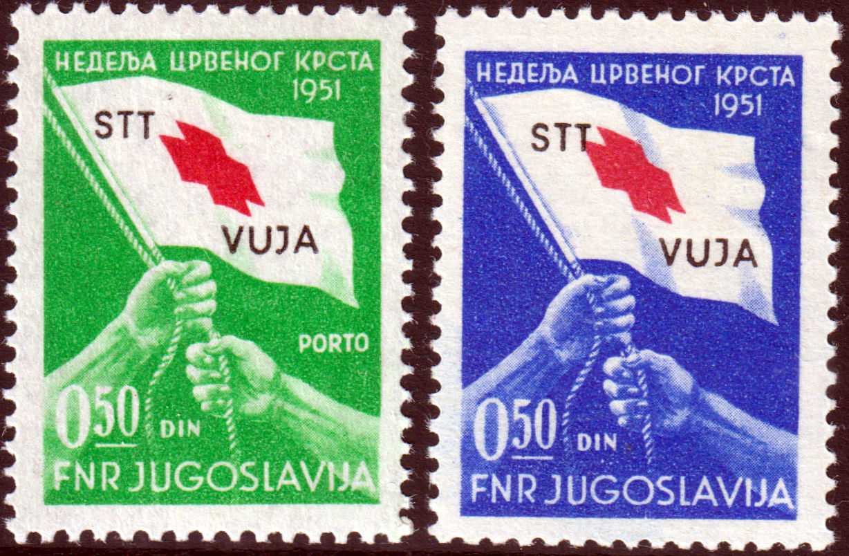 Trieste B - 1951 - Croce Rossa MNH - Caffaz