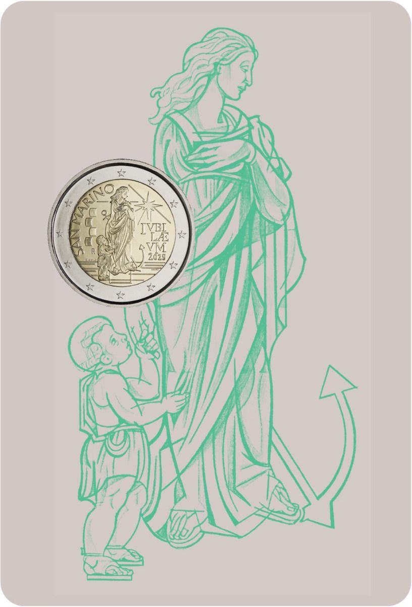 San Marino 2025 - 2 € GIUBILEO - ANNO SANTO - Blister FDC - immagine 3