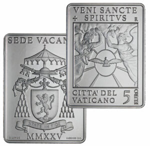 5 euro aargento Sede Vacante
