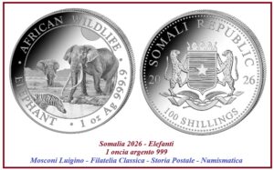 somalia 2026 elefanti argento