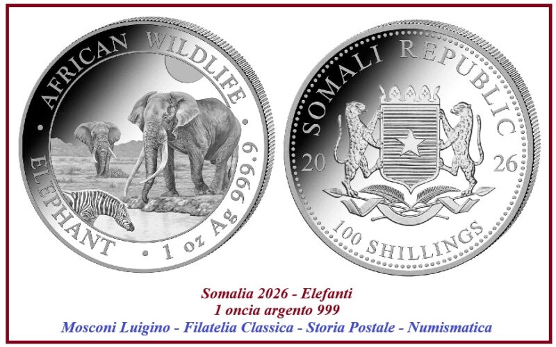 somalia 2026 elefanti argento