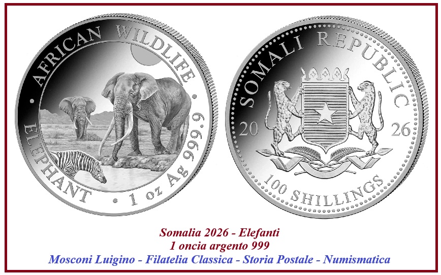 somalia 2026 elefanti argento